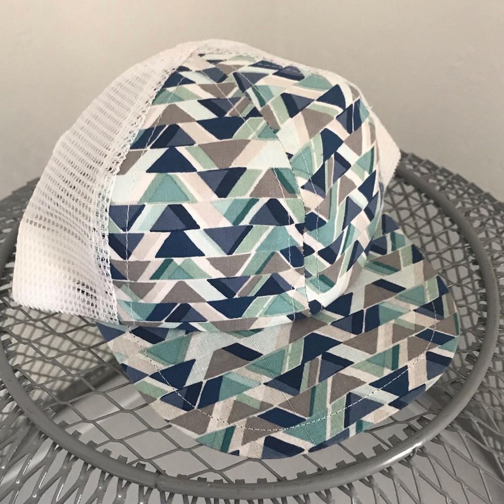Infant blue triangles George Hats
